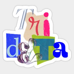 tri delta Sticker